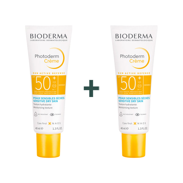 BIODERMA PHOTODERM CREME SPF50+ INVISIBLE FINISH 40ML + 1 FREE (FOR SENSITIVE DRY SKIN)