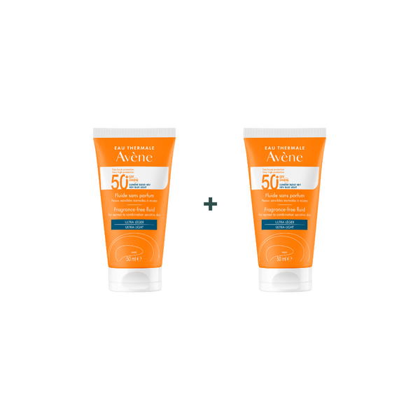 Avène Fragrance-Free Ultra-Light Fluid for Normal to Combination Skin 50ml + 1 FREE