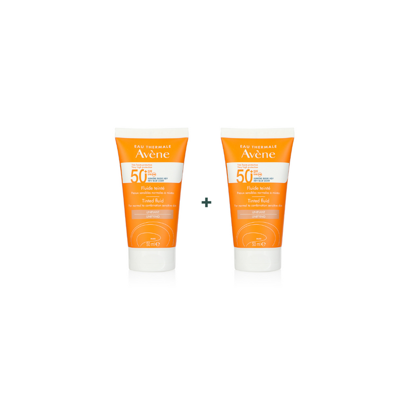 Avène Tinted Fluid Unifying SPF50 for Normal to Combination Skin 50ml + 1 FREE